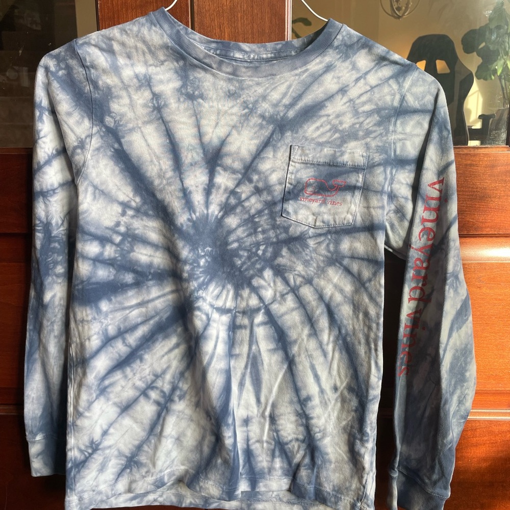 Vineyard Vines Kids Spiral Tie-Dye Long Sleeve Tee